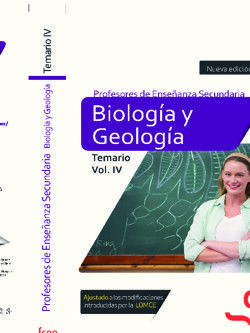 CUERPO DE PROFESORES DE ENSEÑANZA SECUNDARIA. BIOLOGÍA Y GEOLOGÍA. TEMARIO VOL.