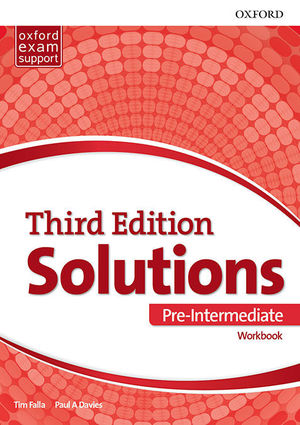 SOLUTIONS 3RD EDITION PRE-INTERMEDIATE. WORKBOOK PK