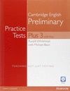 PRACTICE TESTS PLUS PET 3 WITH KEY AND MULTI-ROM/AUDIO CD PACK