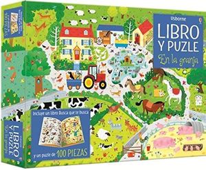 EN LA GRANJA. LIBRO Y PUZLE 100 PIEZAS