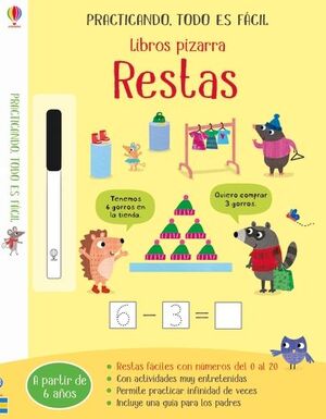 LIBROS PIZARRA. RESTAS
