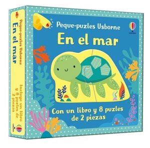EN EL MAR. PEQUE-PUZZLE CON UN LIBRO Y 8 PUZLES DE 2 PIEZAS (+2)