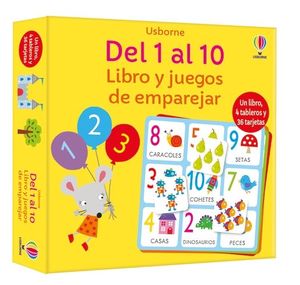 DEL 1 AL 10. LIBRO Y JUEGOS DE EMPAREJAR (+3)