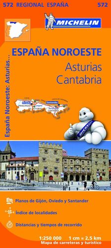 MAPA ASTURIAS, CANTABRIA 2013 - MICHELIN REGIONAL