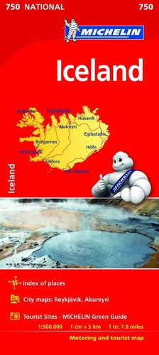 MAPA ICELAND (MAPA NACIONAL ISLANDIA MICHELIN)