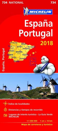 MAPA DE CARRETERAS ESPAÑA Y PORTUGAL 2018