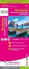 MAPA OCCITANIE CEVENNES LANGUEDOC ROUSSILLON 1:250.000 -IGN