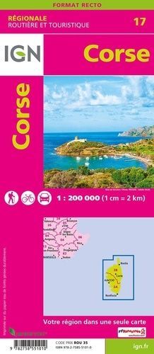 MAPA CORSE 1:250.000 -IGN