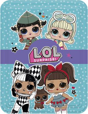 L.O.L. SURPRISE! CAJA METÁLICA. 4 LIBROS Y PEGATINAS