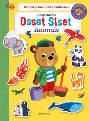 OSSET SISET. EL MEU PRIMER LLIBRE D'ADHESIUS. ANIMALS