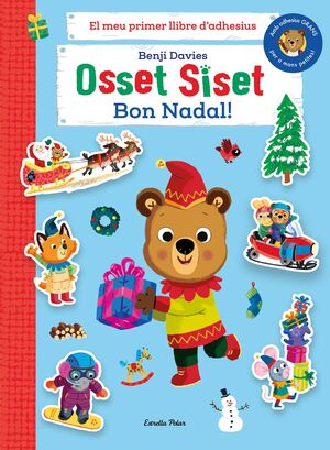 OSSET SISET. EL MEU PRIMER LLIBRE D'ADHESIUS. BON NADAL!