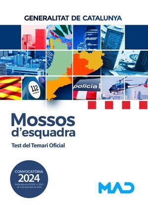 MOSSOS D`ESQUADRA. TEST DEL TEMARI OFICIAL