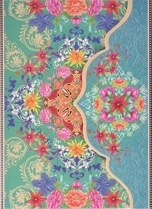 COLLAGE FLORES VERDE