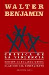 CRITICA DE LA VIOLENCIA