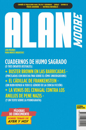 ALAN MOORE. CUADERNOS DE HUMO SAGRADO