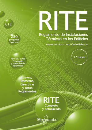 R.I.T.E. REGLAMENTO DE INSTALACIONES TÉRMICAS EN LOS EDIFICIOS 3ED