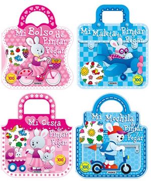 PINTA Y DECORA CON PEGATINAS (4 TÍTULOS)