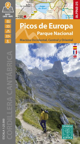 MAPA ALPINA PICOS DE EUROPA PARQUE NACIONAL