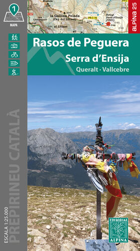 MAPA ALPINA. RASOS DE PEGUERA- SERRA D'ENSIJA