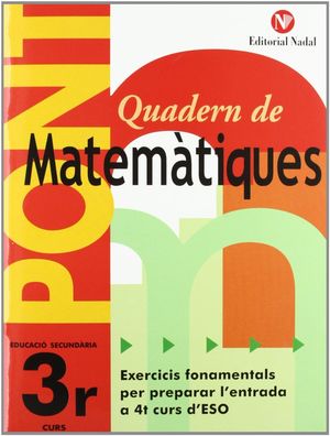 PONT QUADERN DE MATEMÀTIQUES 3 ESO
