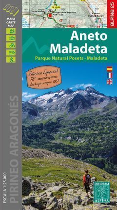 MAPA ALPINA. ANETO MALADETA 1:25.000 -ALPINA