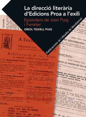 LA DIRECCIÓ LITERÀRIA D'EDICIONS PROA A L'EXILI