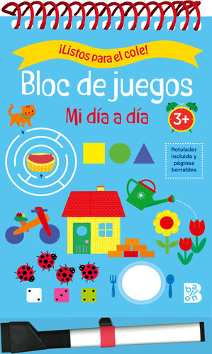 ¡LISTOS PARA EL COLE! BLOC DE JUEGOS MI DIA A DIA +3
