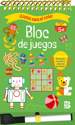 ¡LISTOS PARA EL COLE! BLOC DE JUEGOS +5